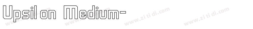 Upsilon Medium字体转换